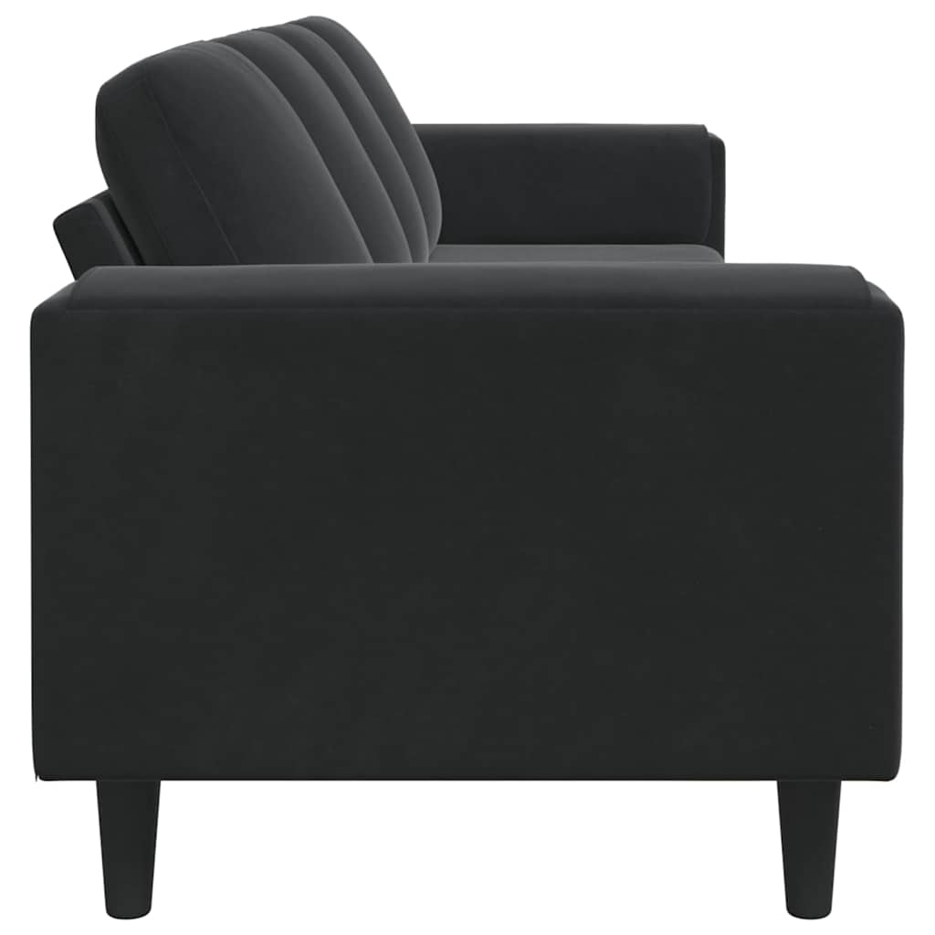 Woonkamer Bank Zwart 250 x 77 x 76 cm