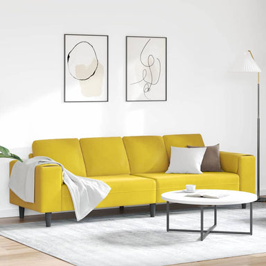 Woonkamer Bank Geel 250 x 77 x 76 cm