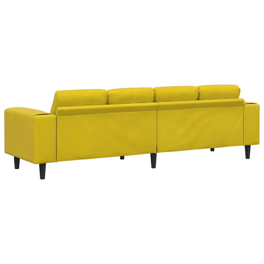 Woonkamer Bank Geel 250 x 77 x 76 cm
