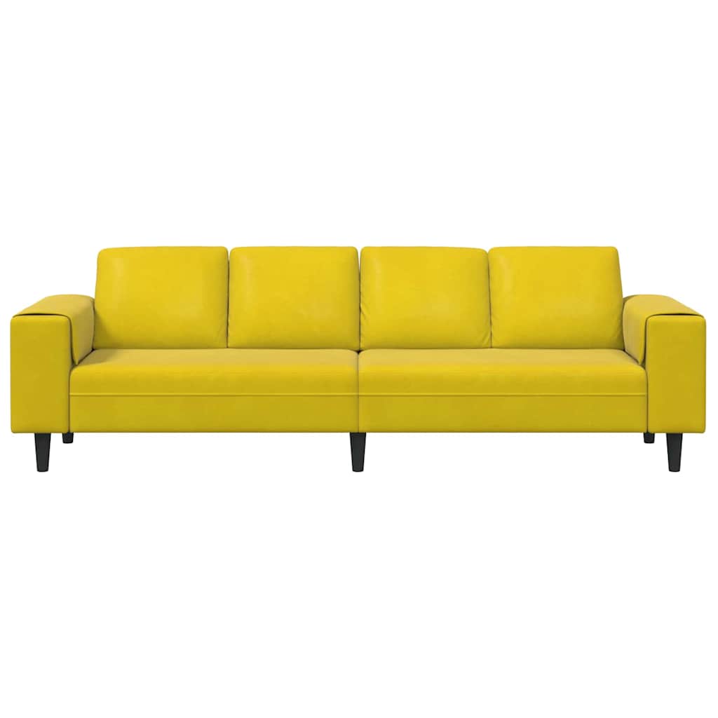 Woonkamer Bank Geel 250 x 77 x 76 cm
