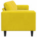 Woonkamer Bank Geel 250 x 77 x 76 cm