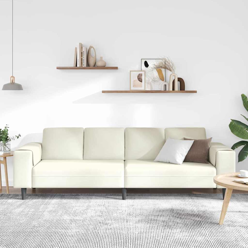 Woonkamer Bank Crème 250 x 77 x 76 cm