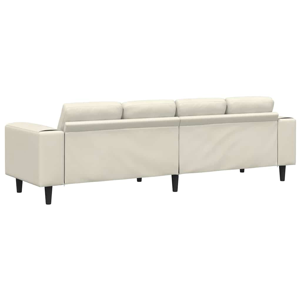 Woonkamer Bank Crème 250 x 77 x 76 cm