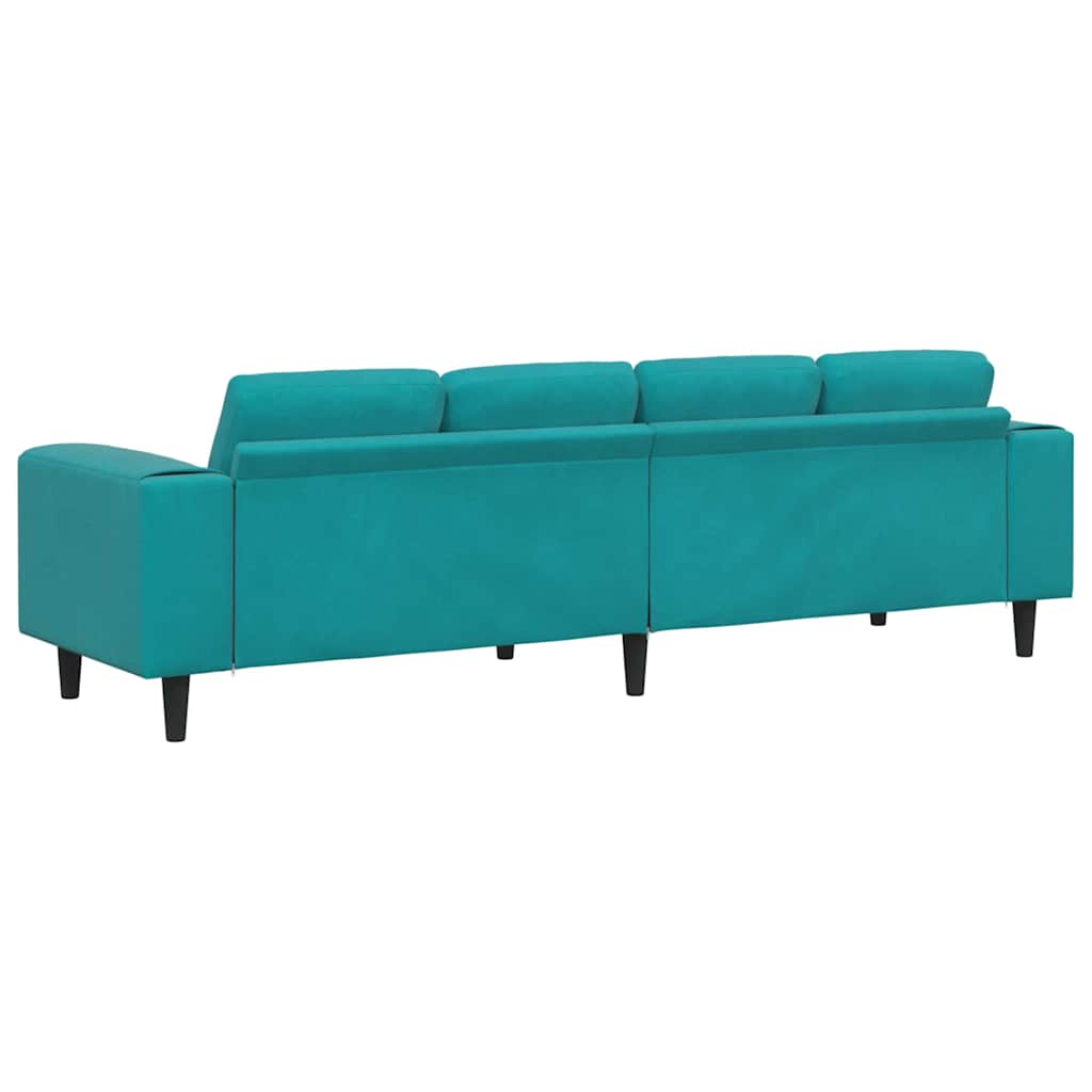 Woonkamer Bank Turquoise 250 x 188 x 76 cm
