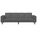 Bank Donkergrijs 250 x 77 x 76 cm Katoen Stof