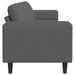 Bank Donkergrijs 250 x 77 x 76 cm Katoen Stof