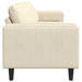 Bank Crème 250 x 77 x 76 cm Katoen Stof