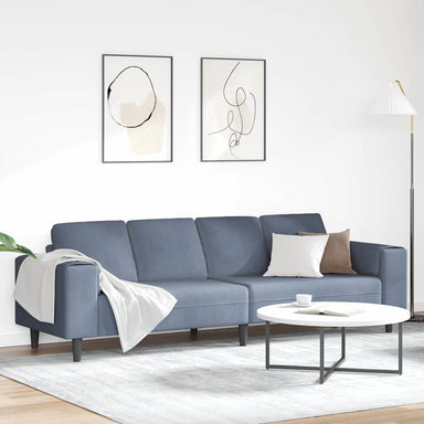 Bank Blauw 250 x 77 x 76 cm Katoen Stof