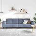 Bank Blauw 250 x 77 x 76 cm Katoen Stof