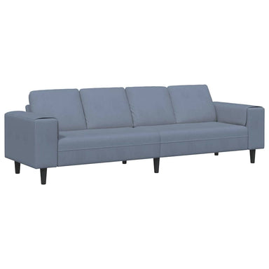 Bank Blauw 250 x 77 x 76 cm Katoen Stof