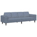 Bank Blauw 250 x 77 x 76 cm Katoen Stof