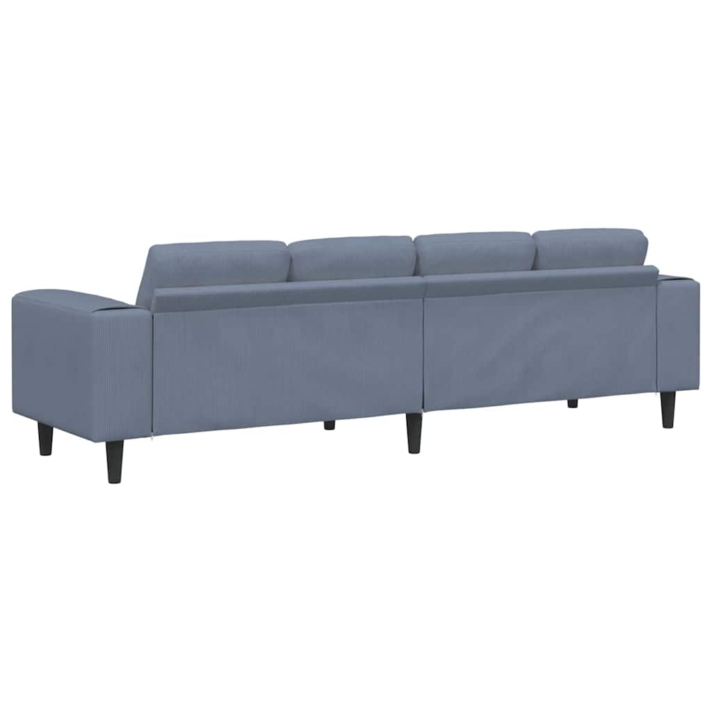 Bank Blauw 250 x 77 x 76 cm Katoen Stof