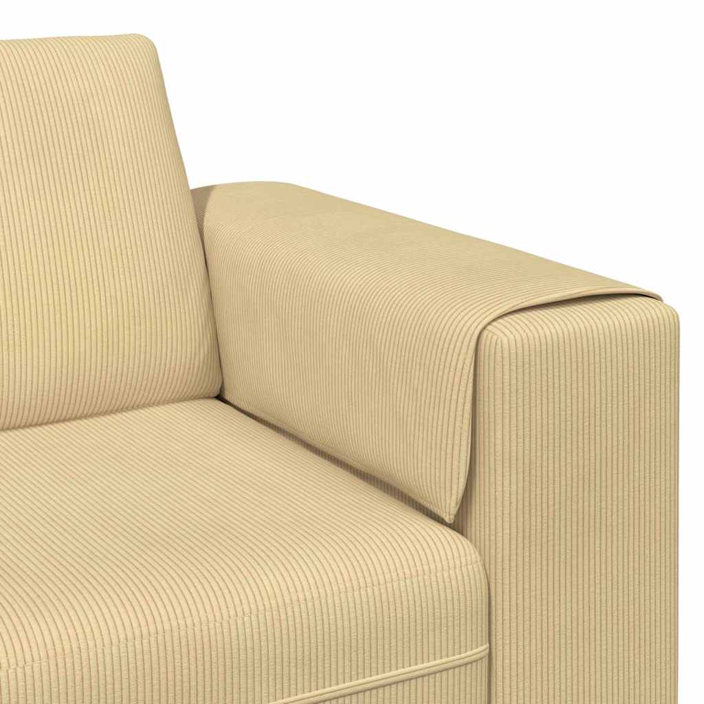 Bank Grijs groen 250 x 77 x 76 cm Katoen Stof