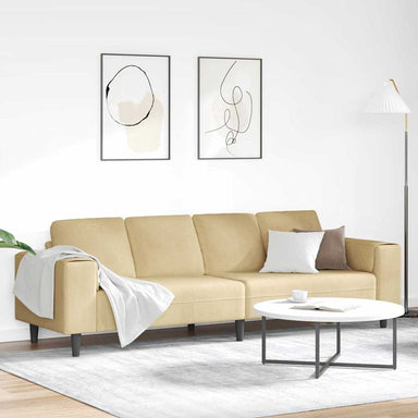 Bank Grijs groen 250 x 77 x 76 cm Katoen Stof