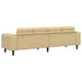 Bank Grijs groen 250 x 77 x 76 cm Katoen Stof