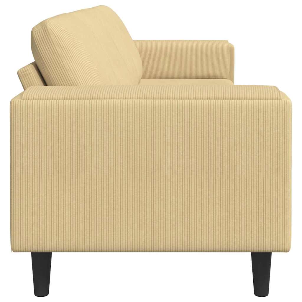 Bank Grijs groen 250 x 77 x 76 cm Katoen Stof