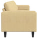 Bank Grijs groen 250 x 77 x 76 cm Katoen Stof