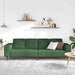 Bank Donkergroen 250 x 77 x 76 cm Katoen Stof