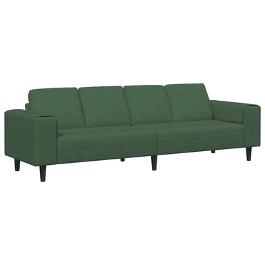 Bank Donkergroen 250 x 77 x 76 cm Katoen Stof