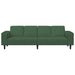 Bank Donkergroen 250 x 77 x 76 cm Katoen Stof