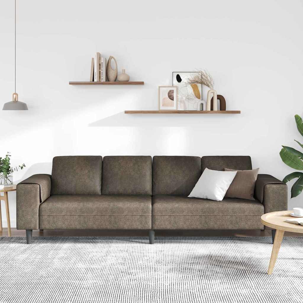 Woonkamer Bank Donkergrijs 250 x 77 x 76 cm