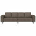 Woonkamer Bank Donkergrijs 250 x 77 x 76 cm