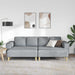 Woonkamer Bank 3 st Lichtgrijs Polyester