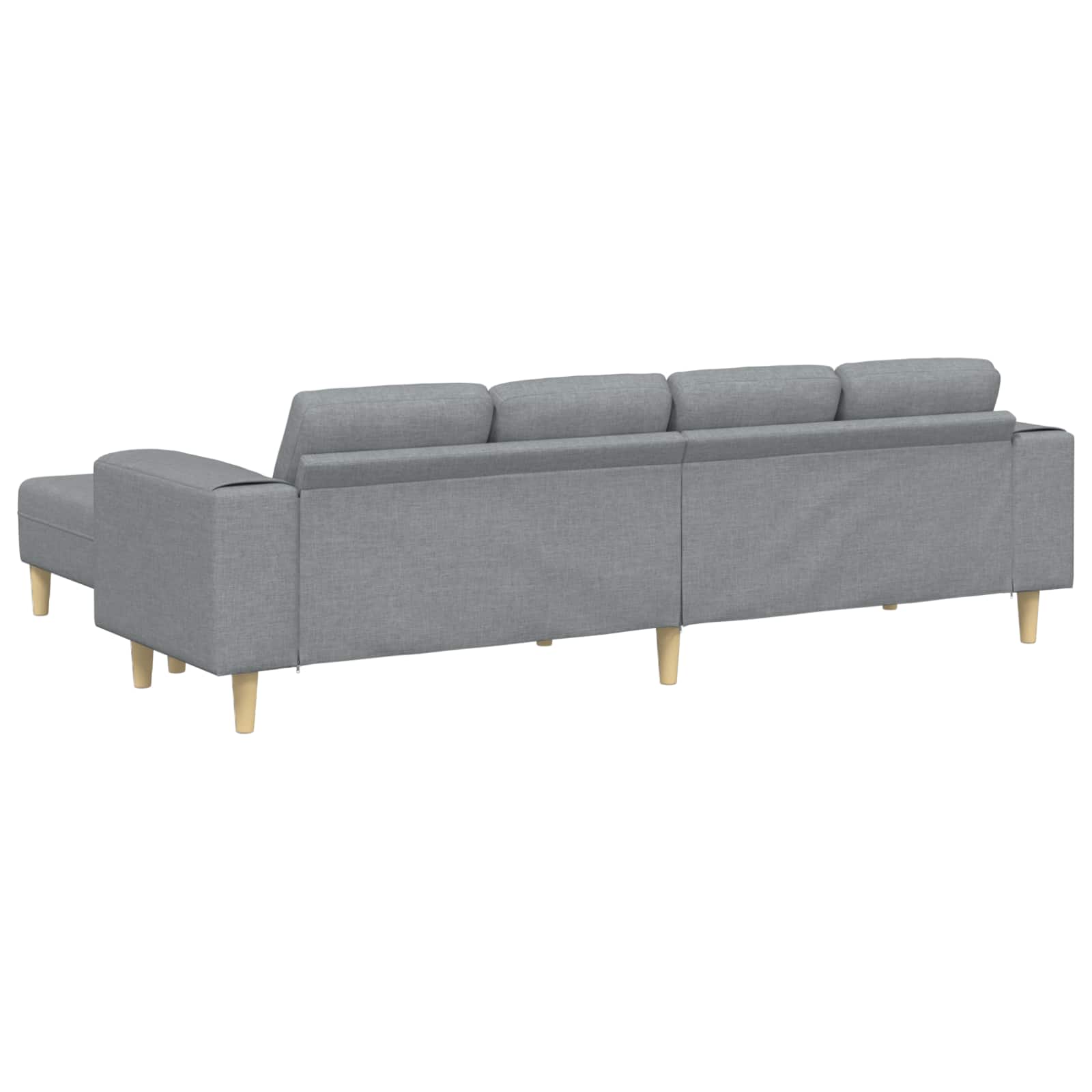 Woonkamer Bank 3 st Lichtgrijs Polyester