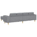 Woonkamer Bank 3 st Lichtgrijs Polyester