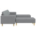 Woonkamer Bank 3 st Lichtgrijs Polyester