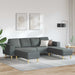 Woonkamer Bank 3 st Donkergrijs Polyester