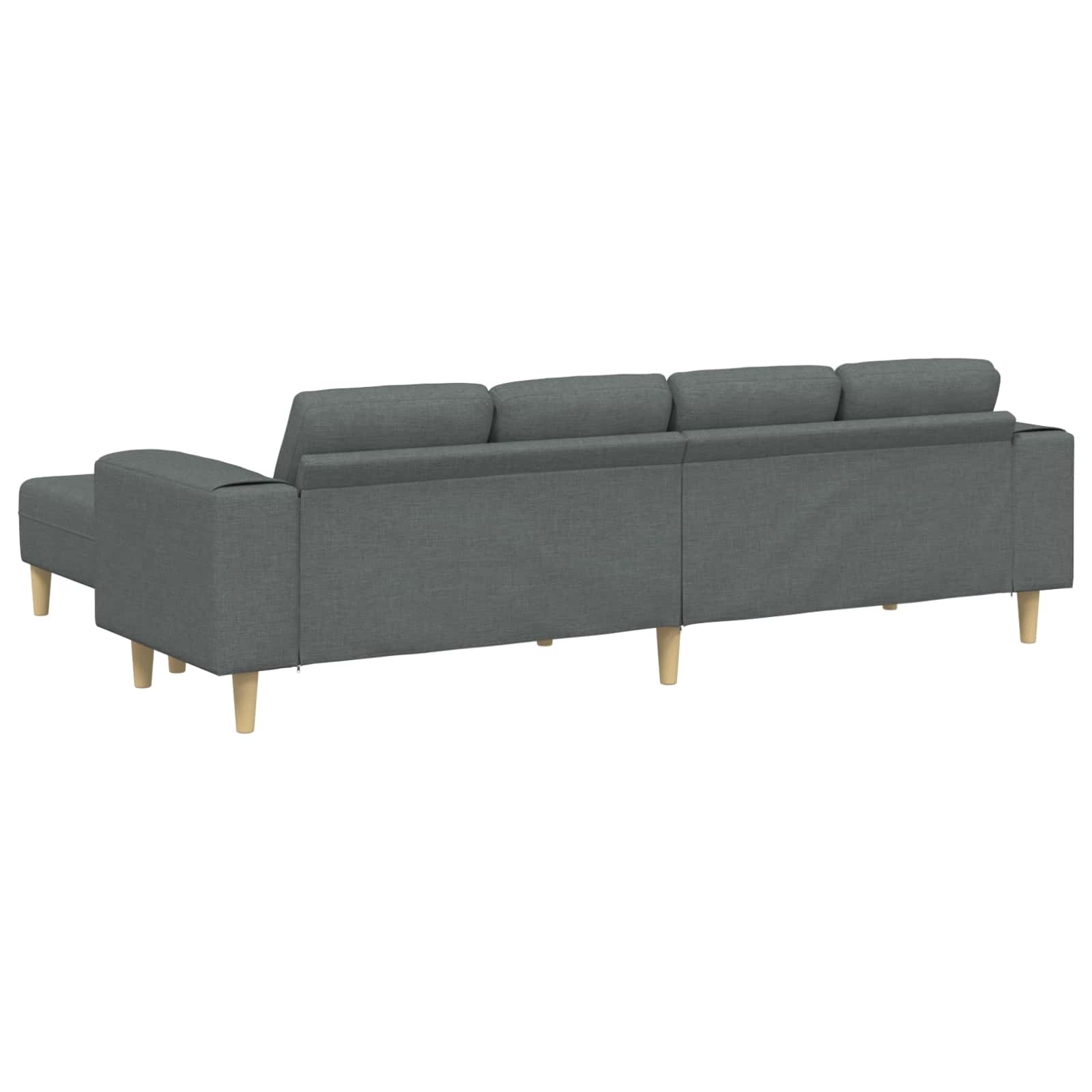 Woonkamer Bank 3 st Donkergrijs Polyester
