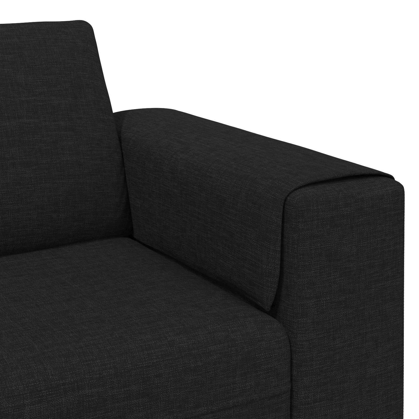 Woonkamer Bank 3 st Zwart Polyester