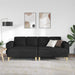 Woonkamer Bank 3 st Zwart Polyester
