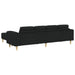 Woonkamer Bank 3 st Zwart Polyester