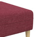 Woonkamer Bank 3 st Wijnrood Polyester