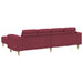 Woonkamer Bank 3 st Wijnrood Polyester