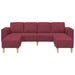 Woonkamer Bank 3 st Wijnrood Polyester