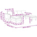 Woonkamer Bank 3 st Wijnrood Polyester