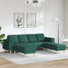 Woonkamer Bank 3 st Donkergroen Polyester