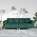 Woonkamer Bank 3 st Donkergroen Polyester