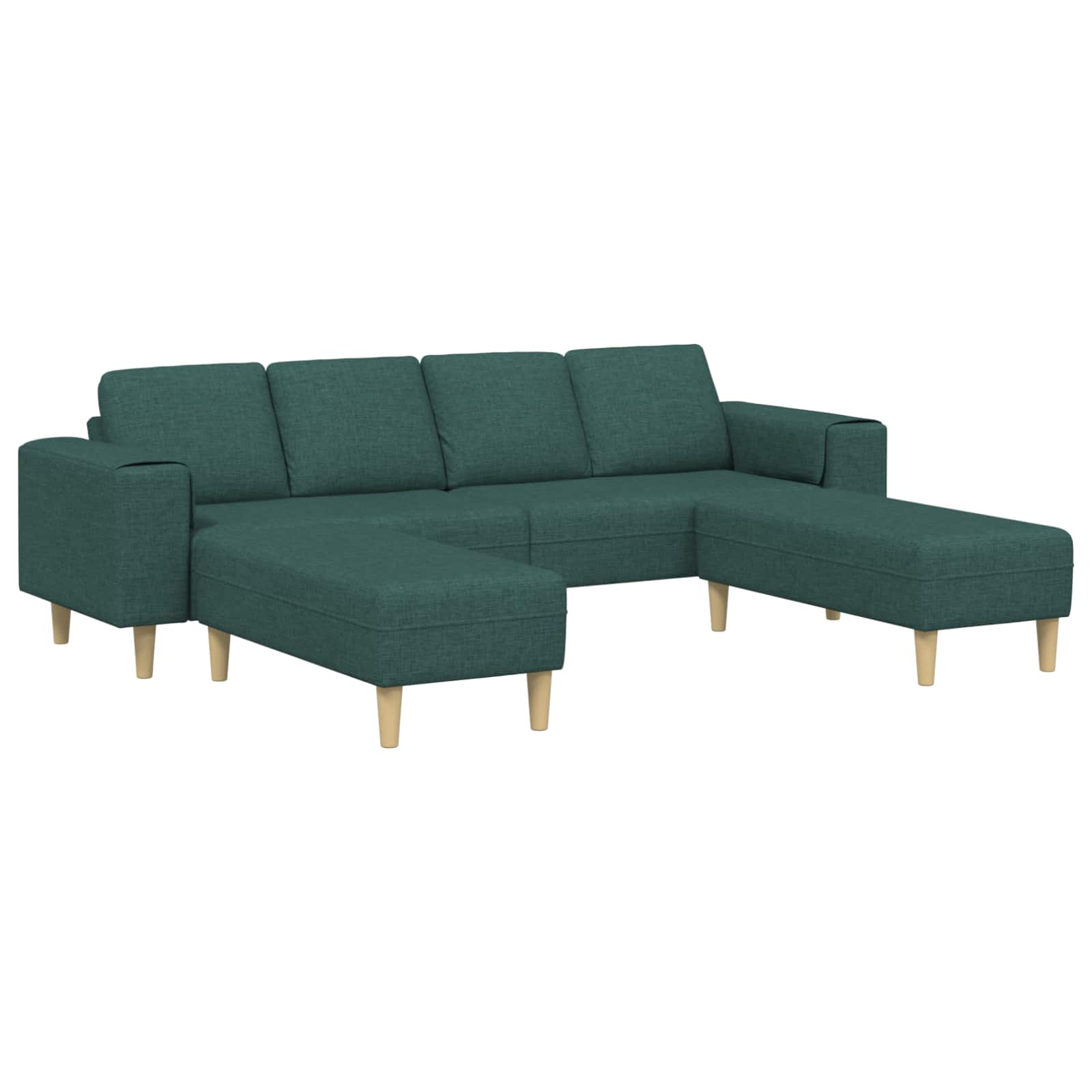 Woonkamer Bank 3 st Donkergroen Polyester