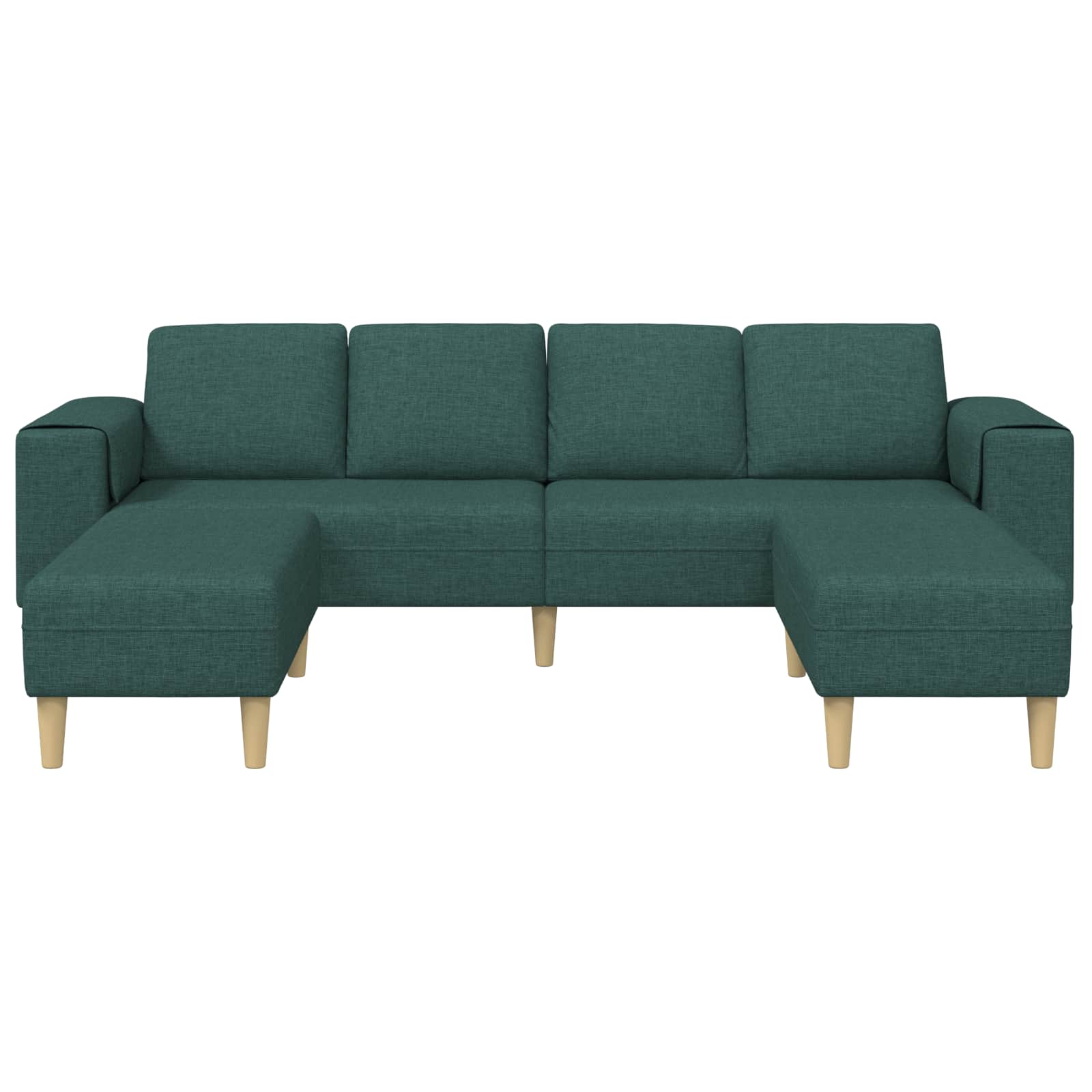 Woonkamer Bank 3 st Donkergroen Polyester