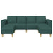 Woonkamer Bank 3 st Donkergroen Polyester