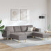 Woonkamer Bank 3 st Taupe Polyester