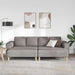 Woonkamer Bank 3 st Taupe Polyester