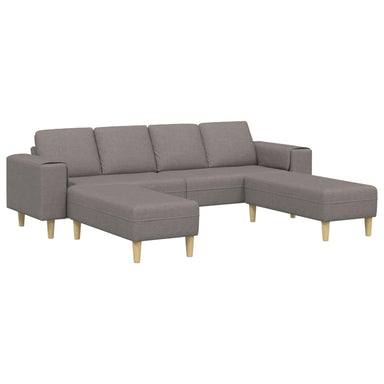 Woonkamer Bank 3 st Taupe Polyester