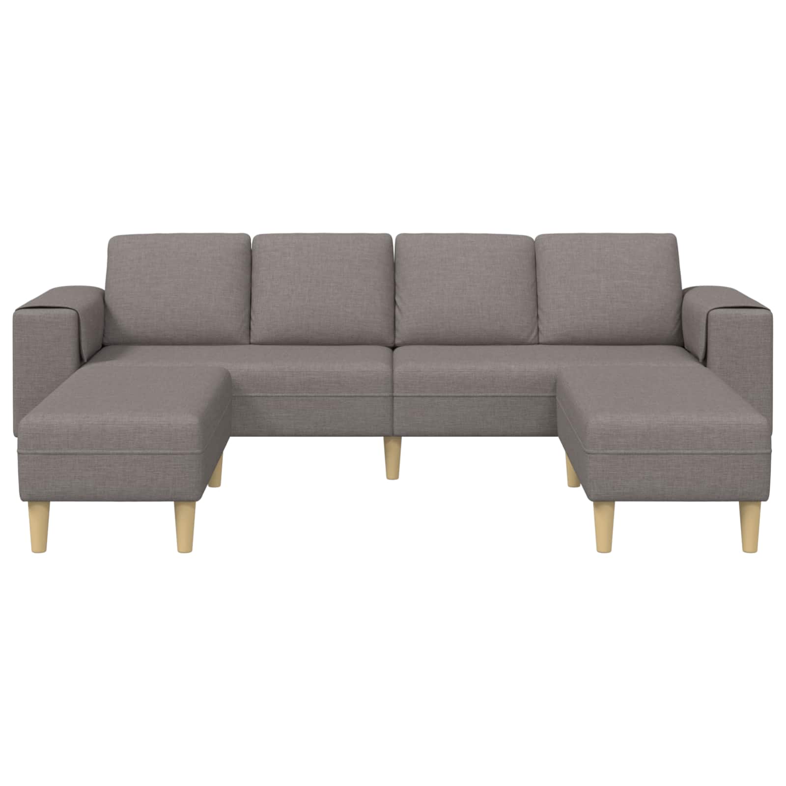 Woonkamer Bank 3 st Taupe Polyester