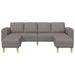 Woonkamer Bank 3 st Taupe Polyester