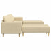 Woonkamer Bank 3 st Crème Polyester